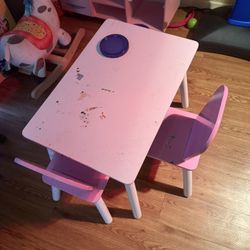 kids table and chair 