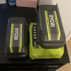 Two RYOBI battery 