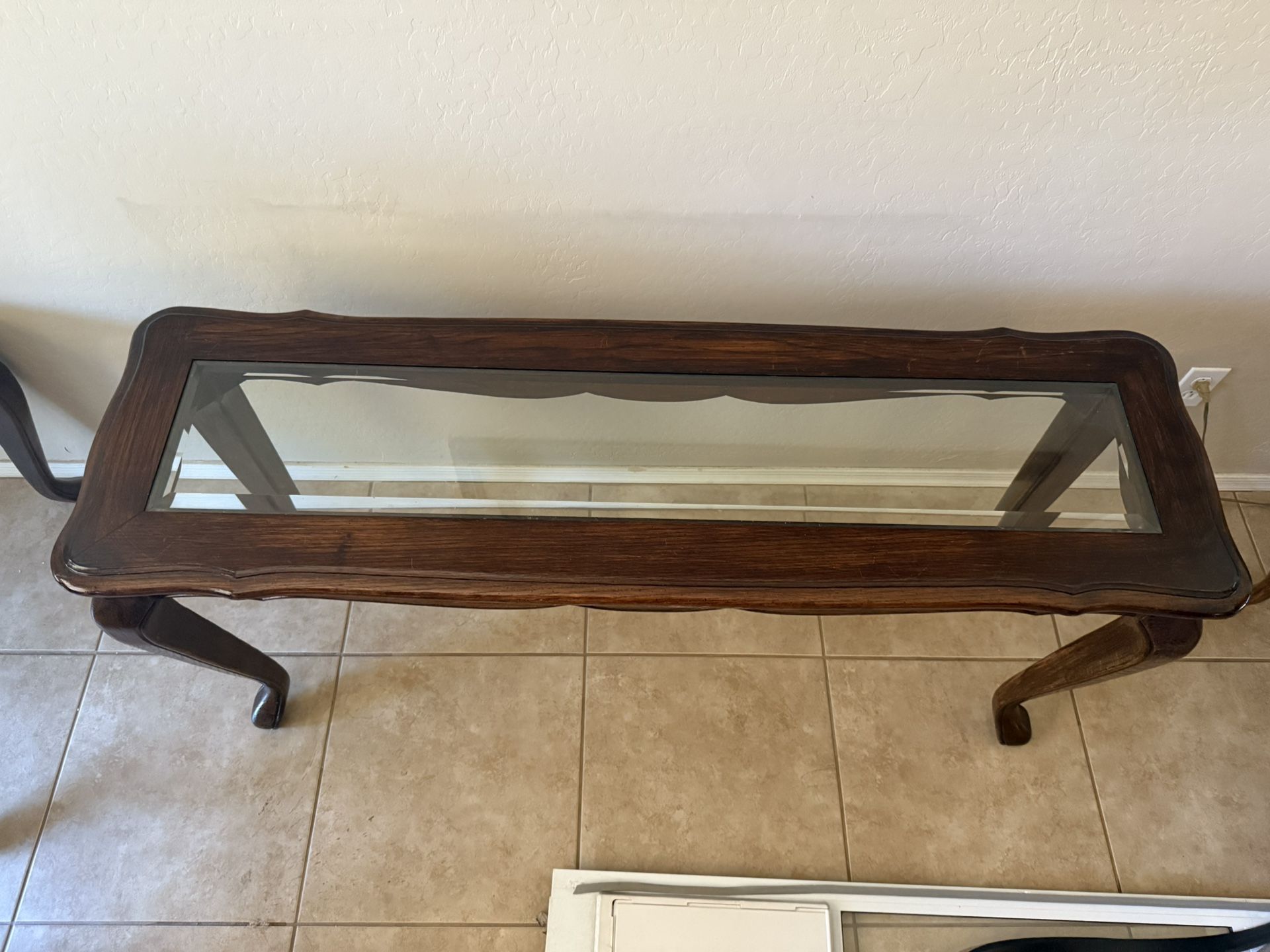 Glass Top End Table Set