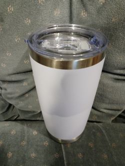 New - 20 oz Stainless Steel Tumbler Vacuum Insulated with Splash Proof Sliding Lid