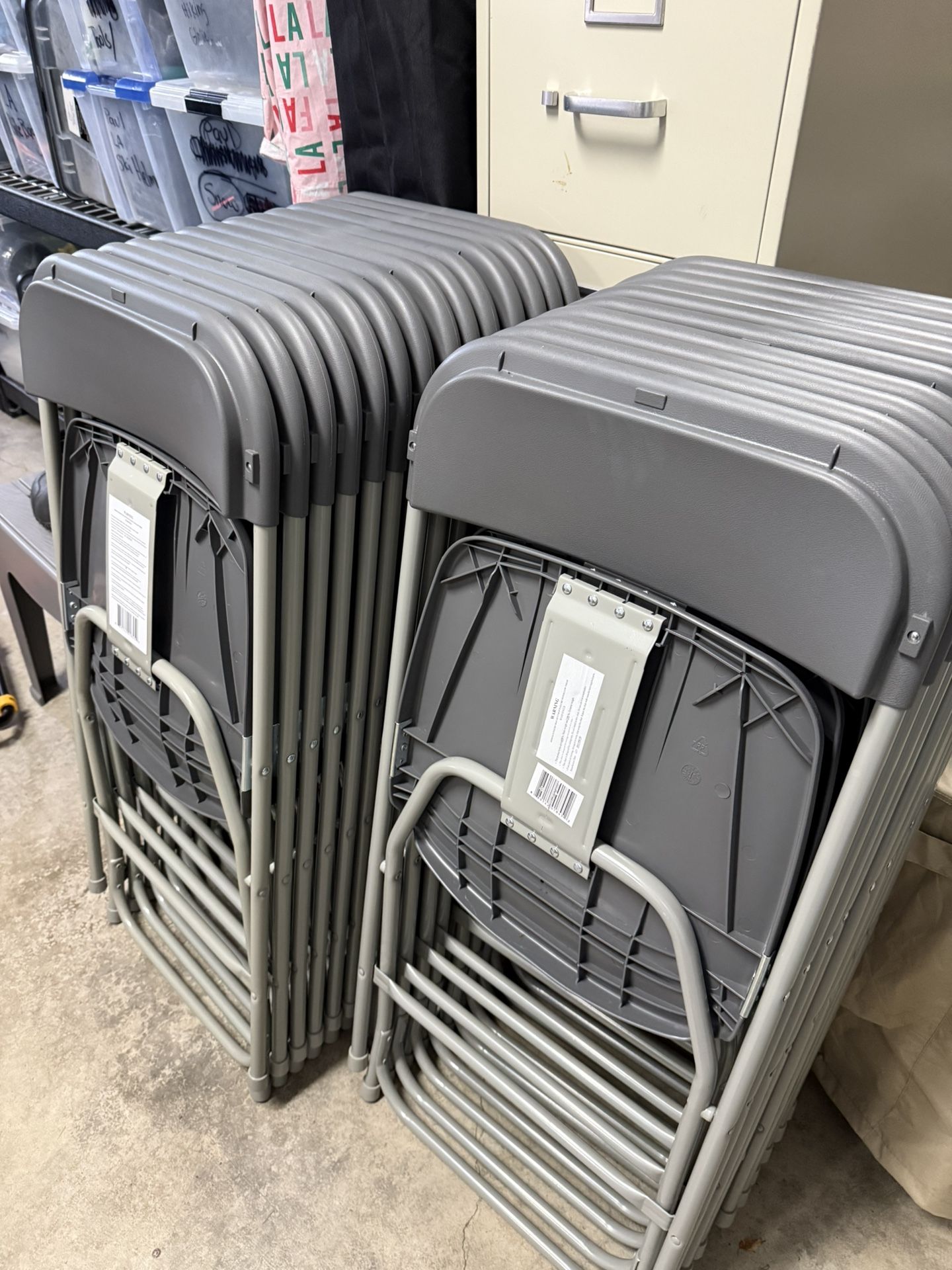 Folding Chairs. Used For Two Weddings. 24 Chairs. Good Condition.