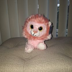 Baby Pink Lion Stuffed Animal 5"tall  Asking $7