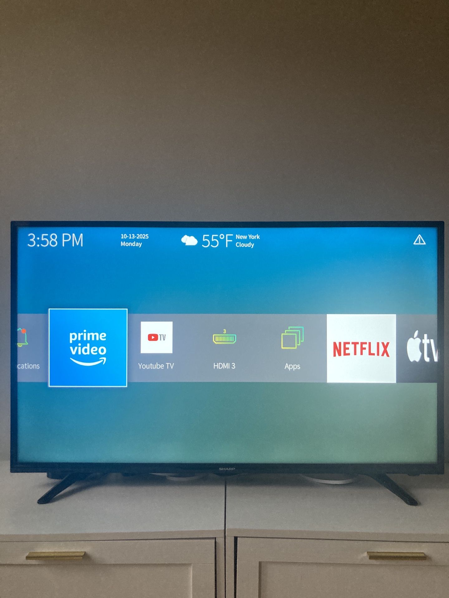 Sharp 43” Smart LED TV (1080p, FHD) – Great Condition