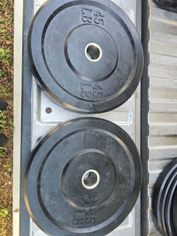 Bumper plates  set  45/25/10  ($1 per pound)