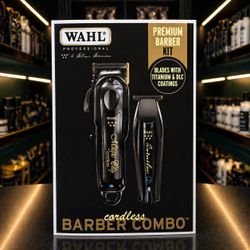 Wahl 5 Star Cordless Barber Combo Kit Magic Clip & Detailer Li