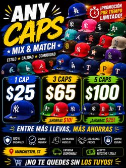 New Era baseball caps in various colors and styles🔥