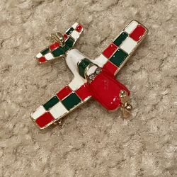 Airplane Brooch