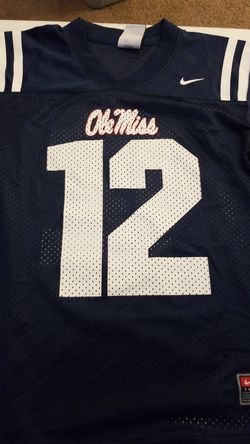 New Ole Miss Jersey #12 kids jersey small 8/10