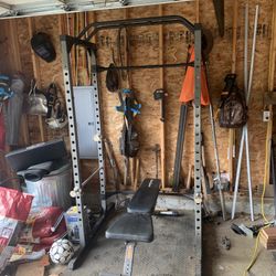 Fitness Reality Power Cage And Bench 