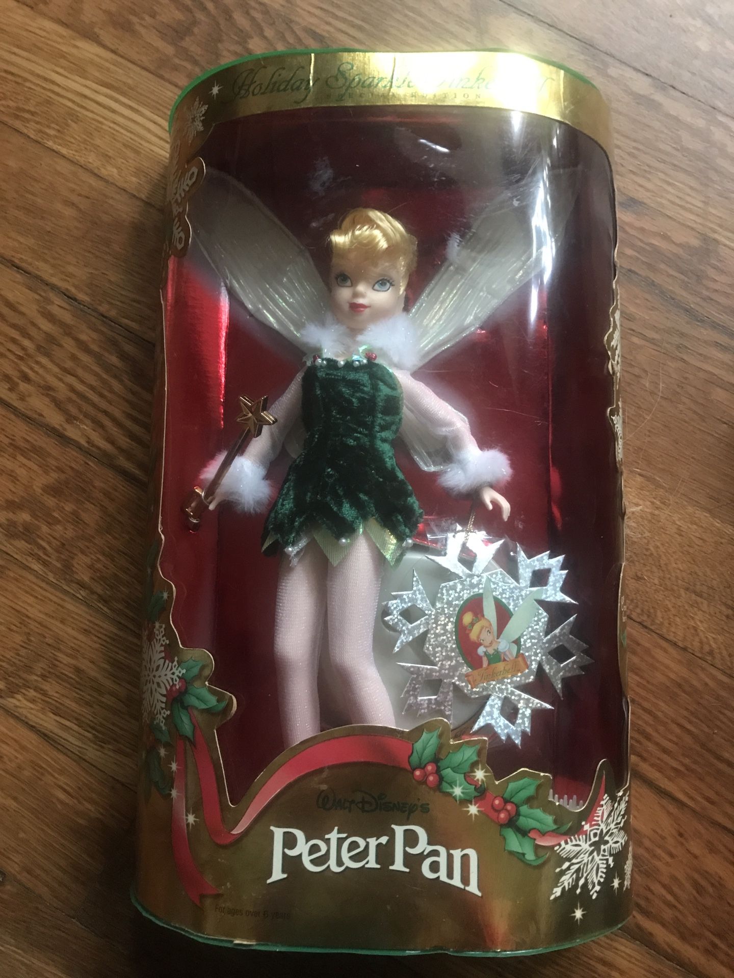 Walt Disney Christmas Tinker Bell Vintage 1999 Mattel NEW
