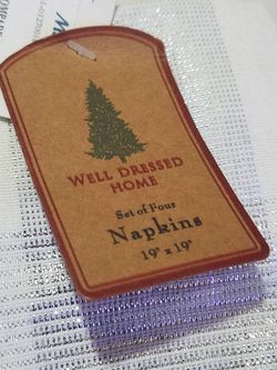 New! Set of new table napkins. Set of 4