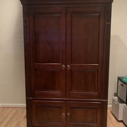 Beautiful Mahogany TV Armoire