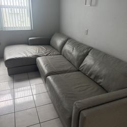 Leather Sectional Couch 