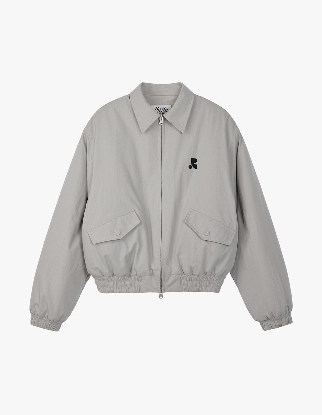 Rest & Recreation Quilted Bomber Grey Jacket New