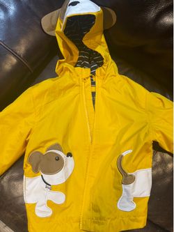 Kids rain coat yellow 2t