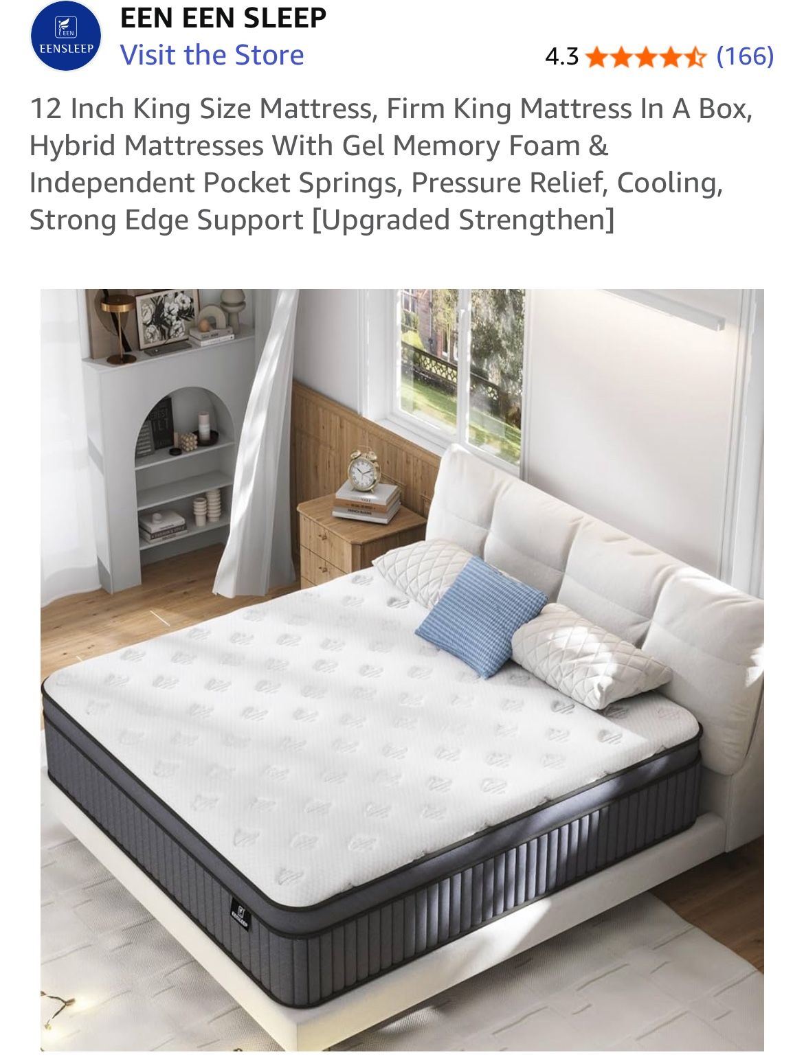 New King Size Mattress And Bed Frame