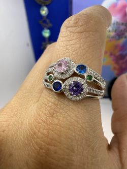 925 Sterling Silver 11 High Quality Sterling Silver Anillo De Plata Italiana Alta Calidad Talla #11 Elegante 