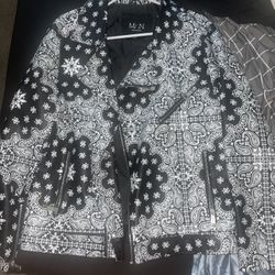Paisley Moto Jacket Size Large