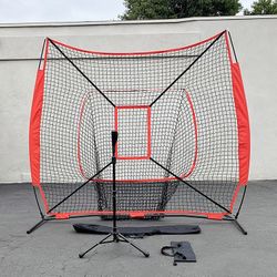 (Brand New) $65 Baseball Softball Practice Set (Include 7x7ft Net and Ball Tee) Batting Training 