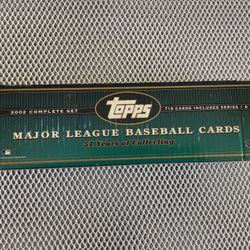 Tops 2002 Major League Baseball Complete Set Original 718 Cards