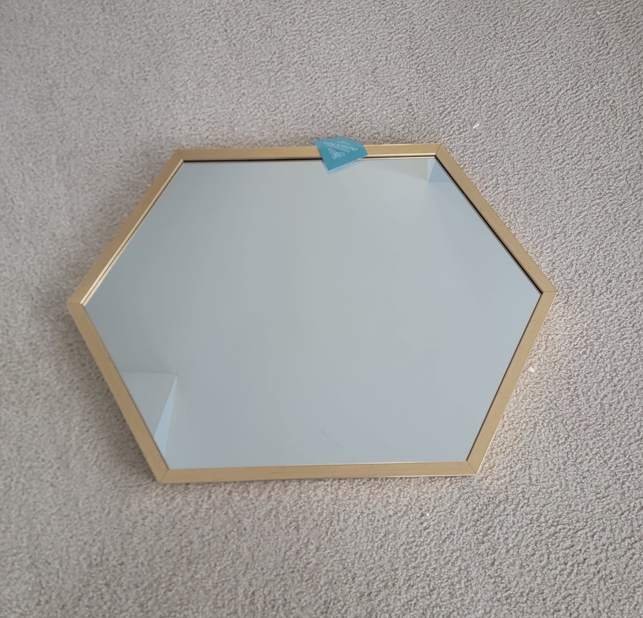 Stunning Brand New Kate And Laurel 22 By 31” Gold Decorative Mirror For $40 Only. (MUST SELL TODAY!)