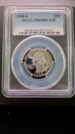 1998-S Washington Quarter graded PCGS (Birthday Quarter)