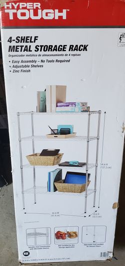 4 Shelf Metal Storage Rack