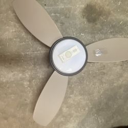 Minke Aire Concept II Bronze Flush mount LED Fan With  And Remote