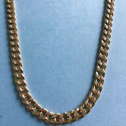 24” Diamond Cut Cuban Necklace 14k Gold Plated 8mm *Pickup Boca Raton