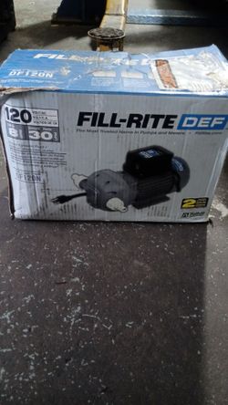 Brand new fill rite DEF pump