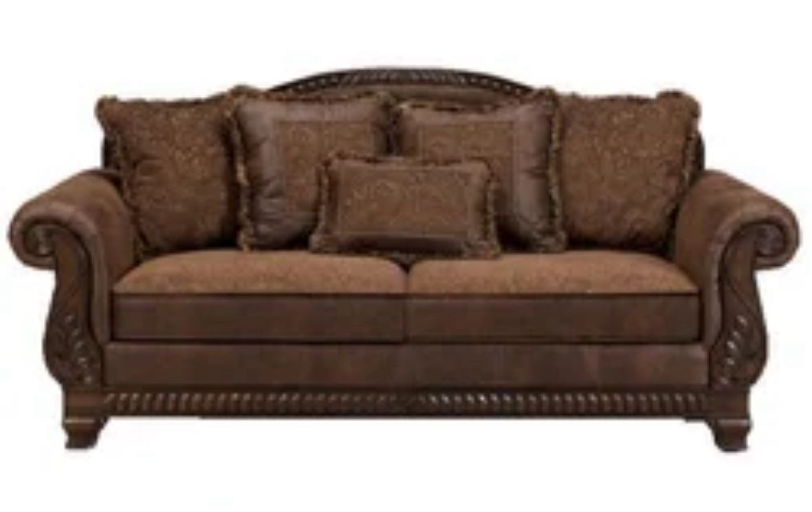 Sofa & Loveseat Brown From Ashley Furniture