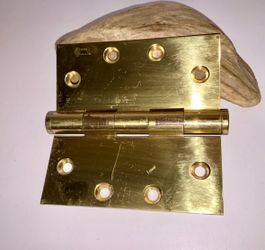 Lot Of 3 Vintage Henne Solid Brass Butt Door Hinge Door Hardware 4.5x4.5”