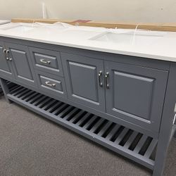 72” Bathroom Vanity With Top