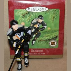 Mario Lemieux 2001 Pittsburgh Penguins Hallmark Christmas Ornament