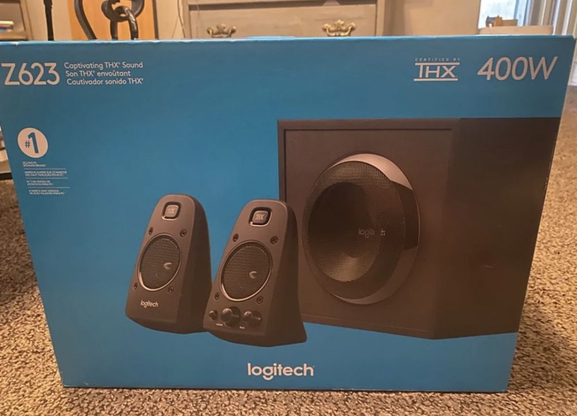 Logitech - Z623 2.1 Speaker System (3-Piece) - Black Stereo