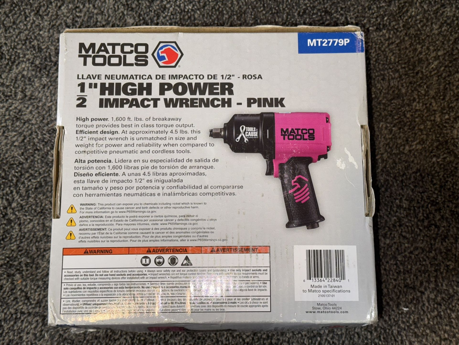 Matco PINK 1/2” High Power Impact