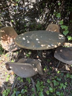 FREE Mid Century Borg-Warner Fibermold Chairs & Table - Restoration Project!!