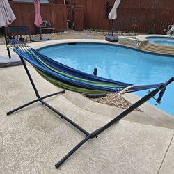 Comfortable Hammock with Metal Stand Portable