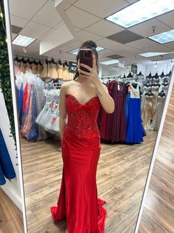 red dress