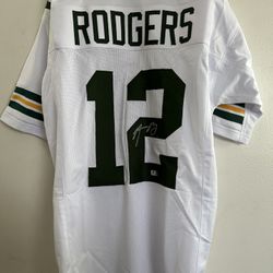 AARON RODGERS SIGNED GREEN BAY PACKERS QB AUTOGRAPHED CUSTOM JERSEY w/COA XL 868