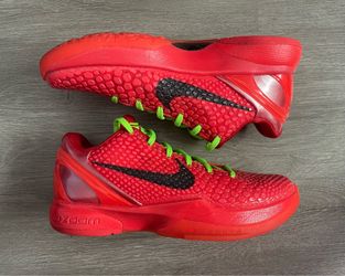 Nike Zoom Kobe 6 Protro Low Reverse Grinch Size 5.5 Red