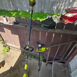 Ryobi 40v Expand It Powerhead, With String Trimmer,and Brush Cutter Attachment 