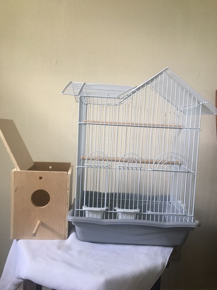 Birds Cage And Nest Like New (