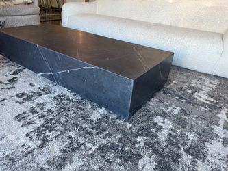 Black Marble Rectangular Coffee Table