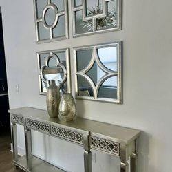 Console Table + Mirrors 