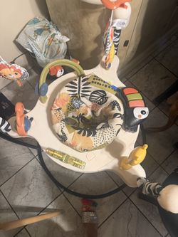 Fisher-Price Palm Paradise Jumperoo Baby Activity Center w/Lights & Music