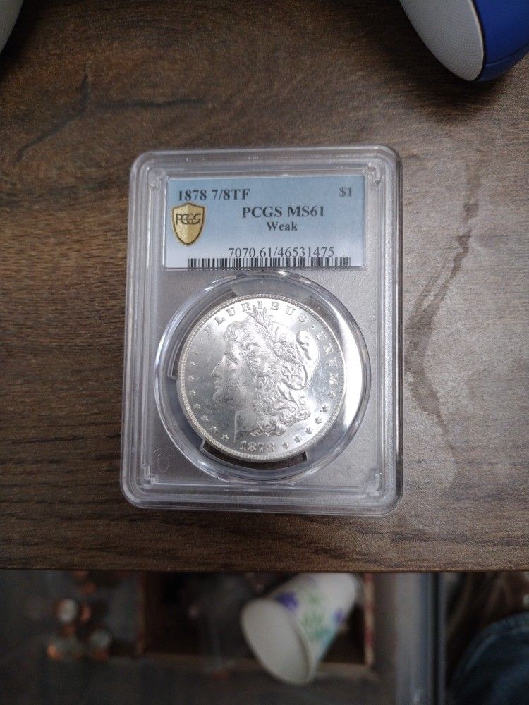 1878 7/8 Tail Feather Morgan Silver Dollar