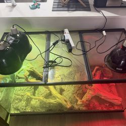 120 Gallon Tank With 2 Screen Lids 