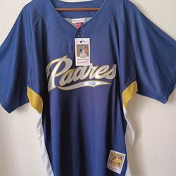 Size 2XL Trevor Hoffman San Diego Padres Mitchell And Ness Men's Cooperstown 2007 Authentic Batting Practice Player Jersey