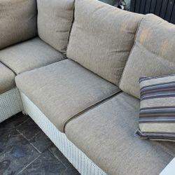 "L" SHAPED OUTDOOR PATIO COUCH